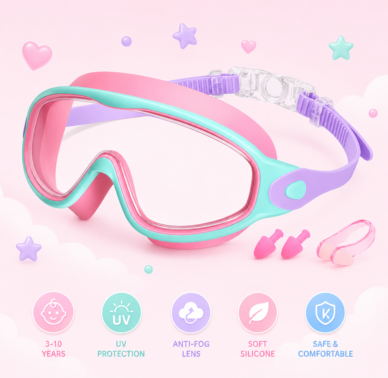 Kids Swim Goggles Set™