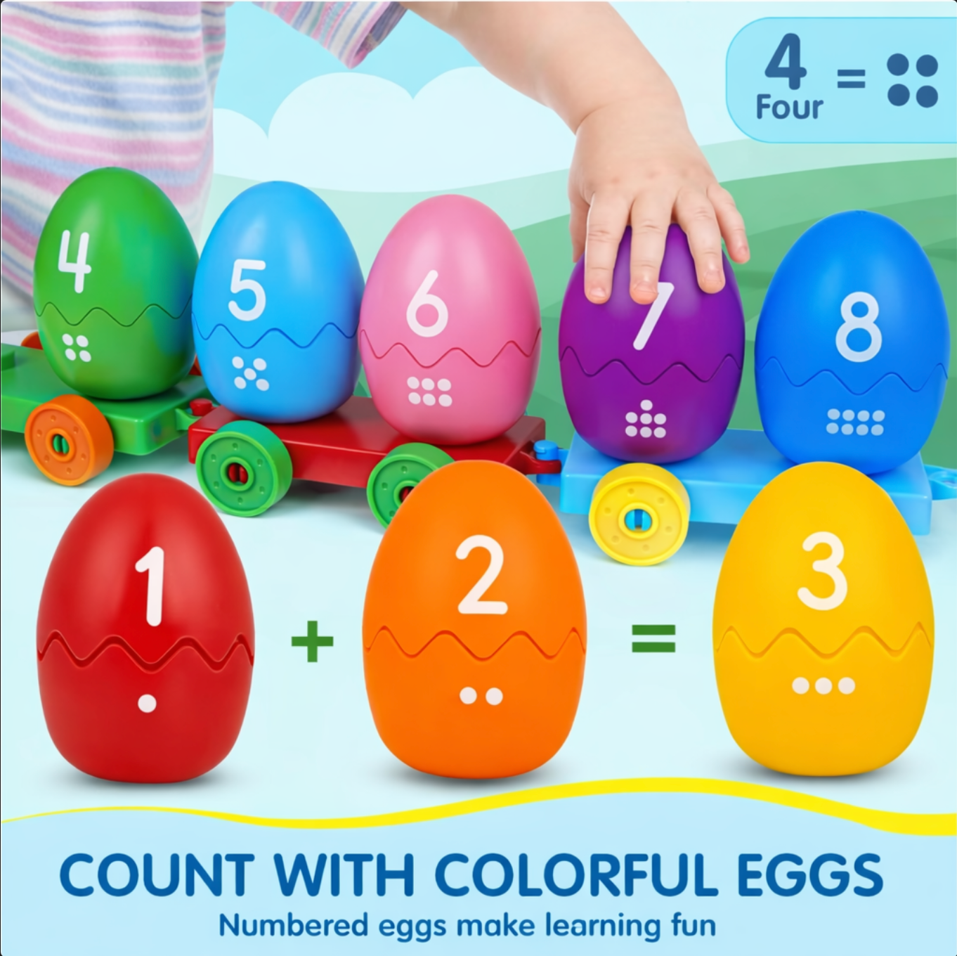 Educational Egg Number Train Toy™