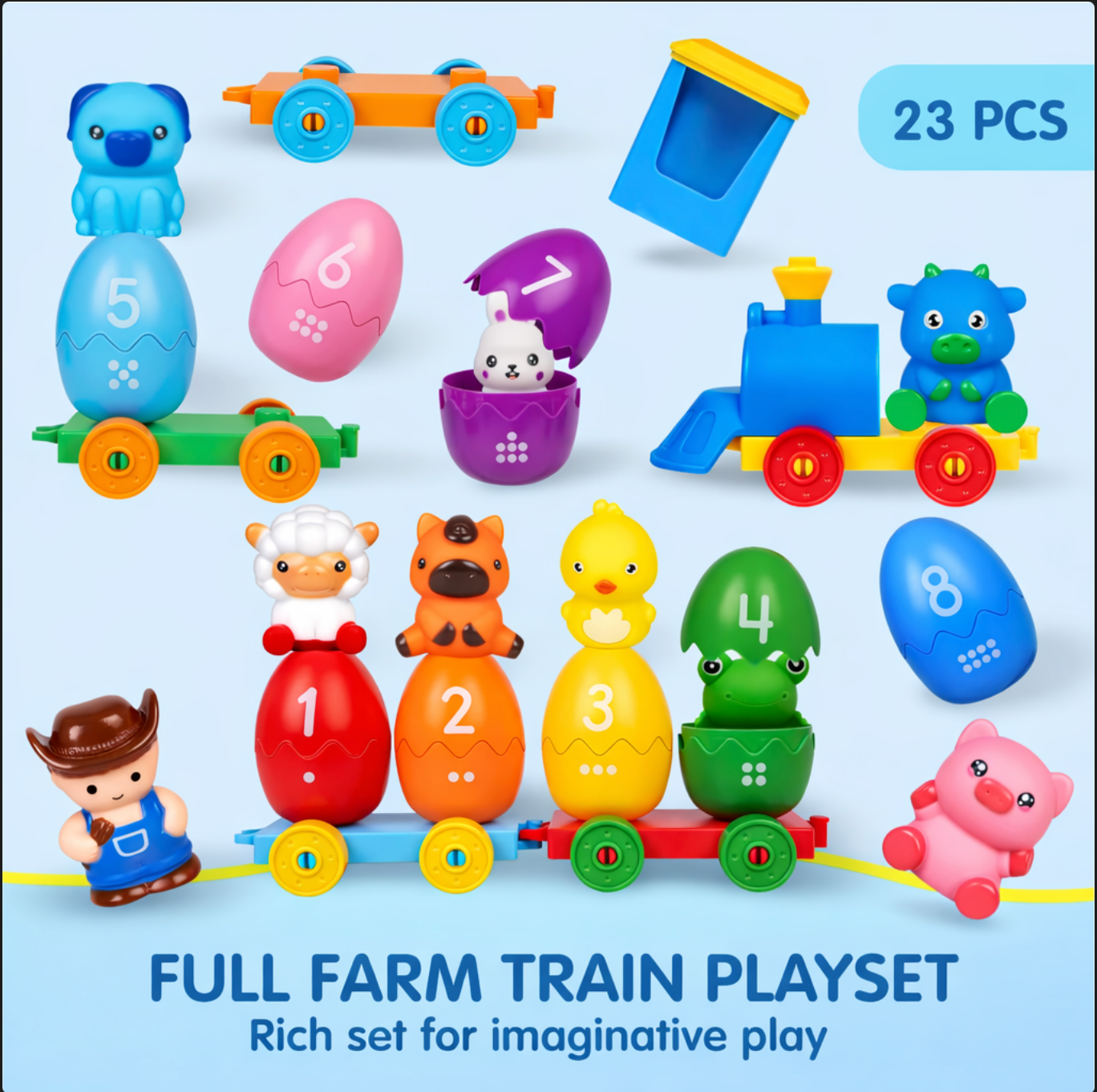 Educational Egg Number Train Toy™
