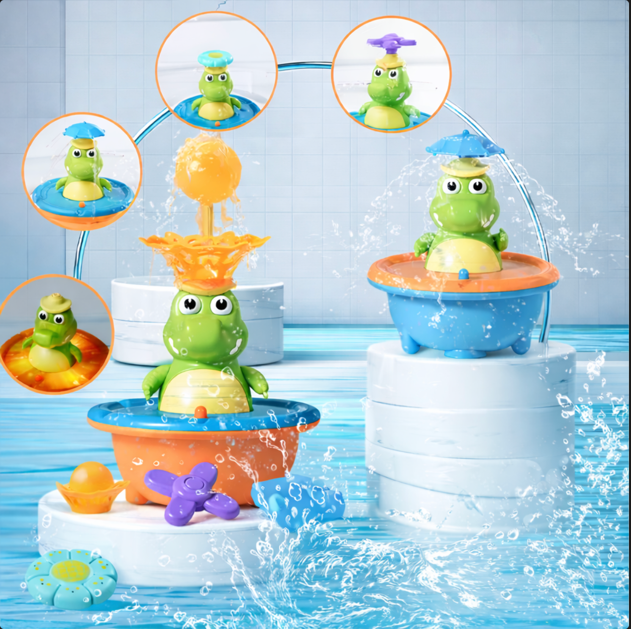 Splash Crocodile Bath Toy™